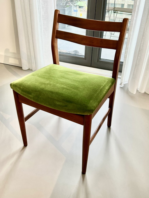 5x Mid-Century Teak Esszimmerstühle