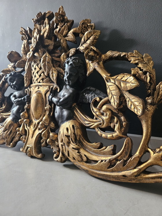 Image 1 of Puerta antigua dorada superpuesta, Francia