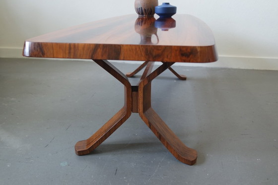 Image 1 of Table basse vintage de design danois (peut-être à restaurer)