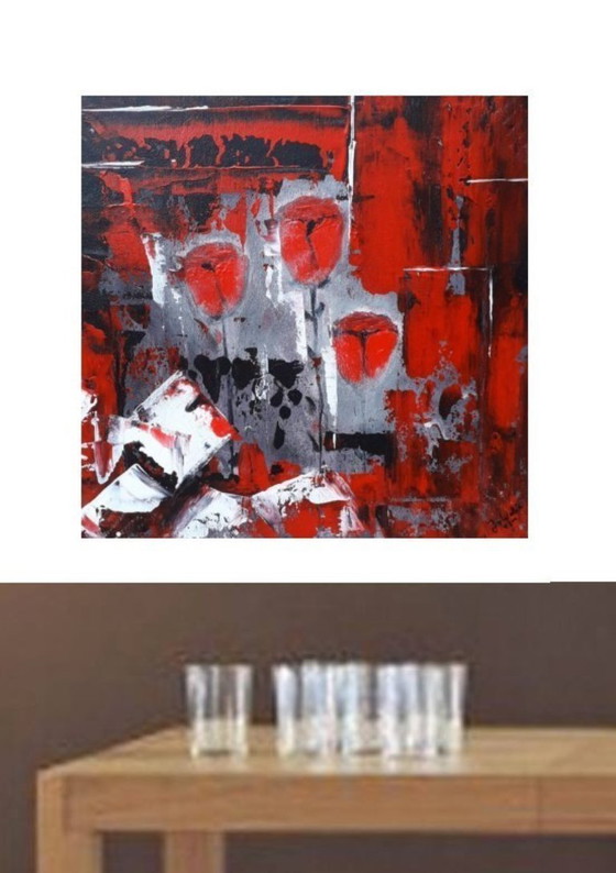 Image 1 of Abstraktes Gemälde 30x30