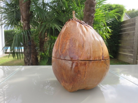 Image 1 of Secchiello per ghiaccio in cocco naturalizzato, 1970