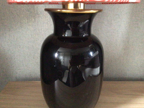 Image 1 of Lampe de table italienne vintage en verre de Murano