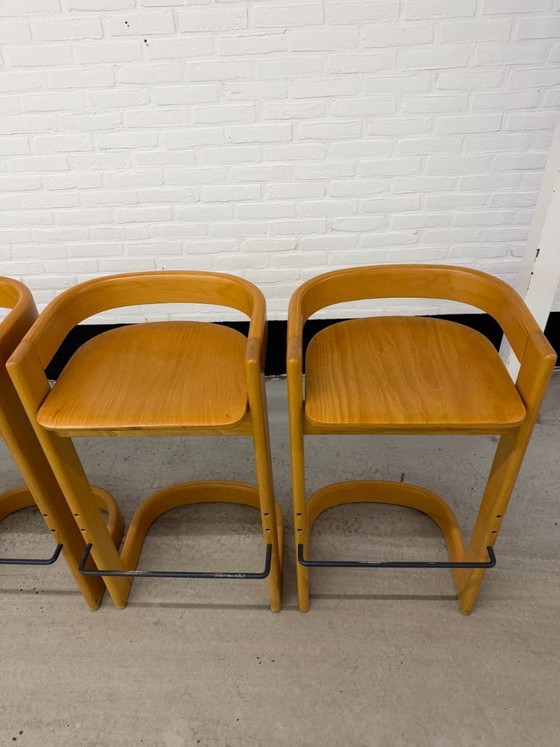 Image 1 of Set van 4 Willy Rizzo stijl barkrukken