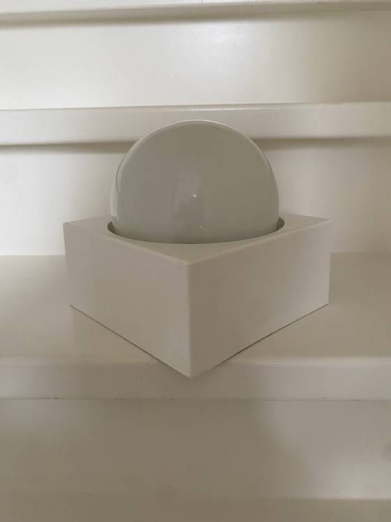 Image 1 of 2 lampade da soffitto/parete vintage in bachelite - anni '50 - stile industriale/era spaziale