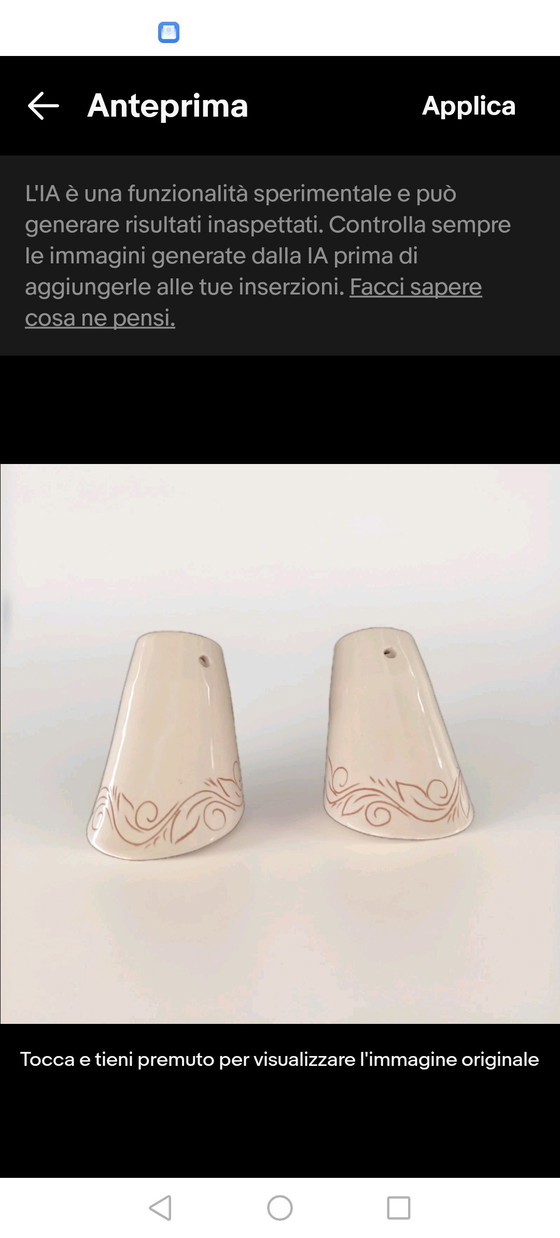 Image 1 of Wall sconce only the ceramic structure Handmade by G. Deidda