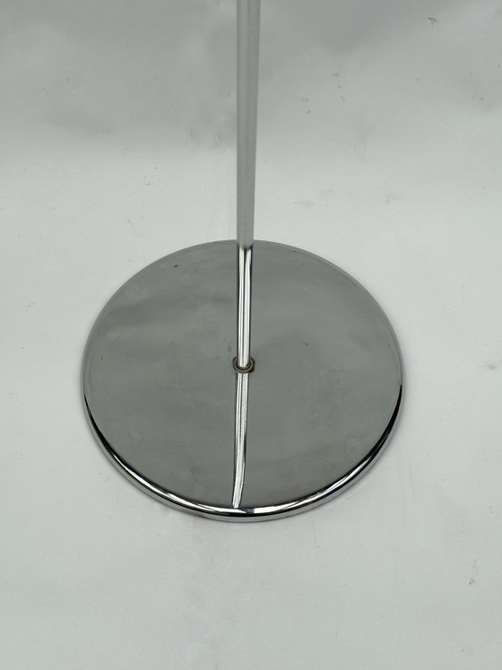 Image 1 of Vintage Gepo Amsterdam Chrome Eyeball lamp uit de jaren 70 - Dubbele boog, Space Age-stijl