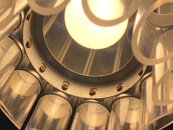 Raak Septiem B-1205 Lampada a Sospensione da Soffitto in Alluminio Plexi Vintage 1960 (photo 13 of 20)