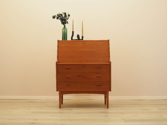 Image 1 of Teakhouten secretaire, Deens design, jaren 60, ontwerper: Arne Wahl Iversen, fabrikant: Vinde Møbelfabrik