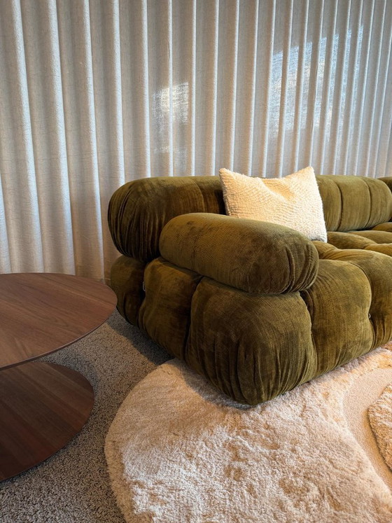 Camaleonda - B&B Italia - Modular sofa in velvet, olive green, Italian Design (photo 6 of 7)