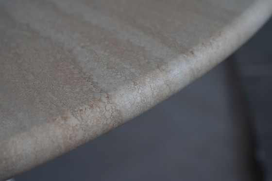 Angelo Mangiarotti M1 Dining Table Travertine Marble 130cm (photo 14 of 15)