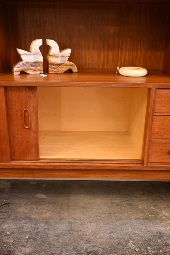 Image 1 of Teak wooden Danish Design highboard 60s/70s