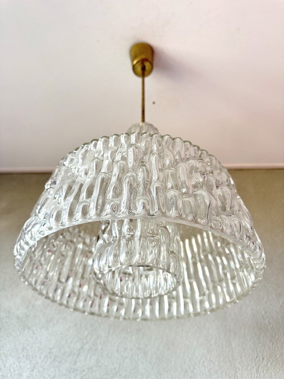 Lampada a sospensione Vintage Kalmar – Lampade a sospensione, Vetro, Ottone (photo 3 of 14)