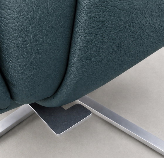 FSM Shelby Relaxfauteuil — Petrol Nappaleder – Verstelbare relaxstoel, Leather, Metal (photo 8 of 14)