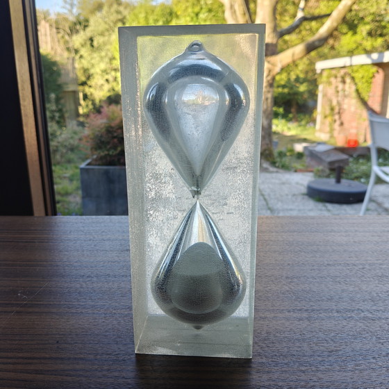 Image 1 of Vintage design solid block hourglass, 70s–80s