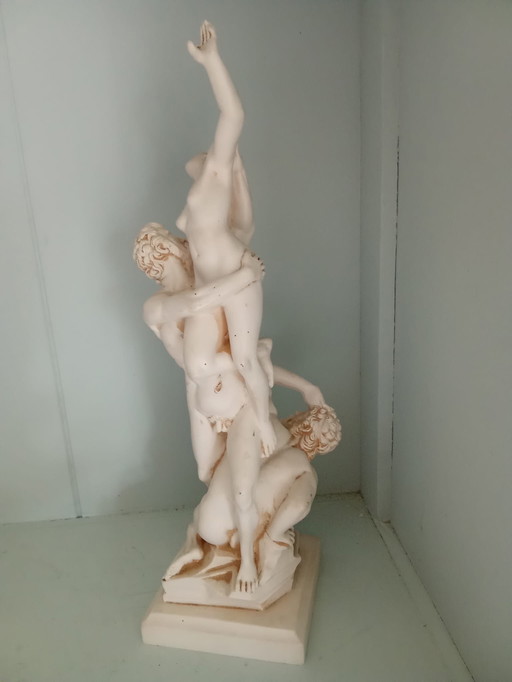 Ratto di Sabine - maiden robbery - soapstone sculpture