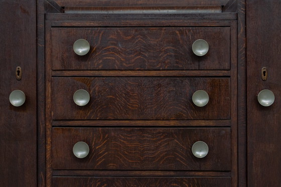 Image 1 of 1930s art deco grand mirror vanity