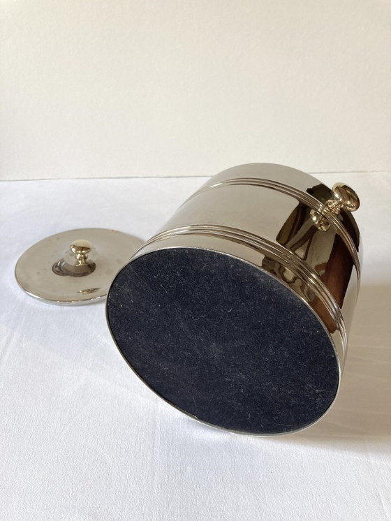 Image 1 of Silver-plated metal ice bucket