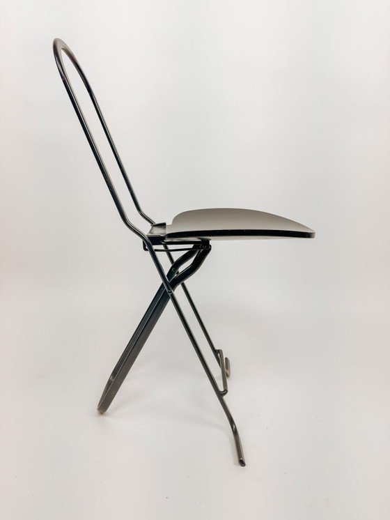 Image 1 of Sedia pieghevole Dafne nera di Gastone Rinaldi - anni '70