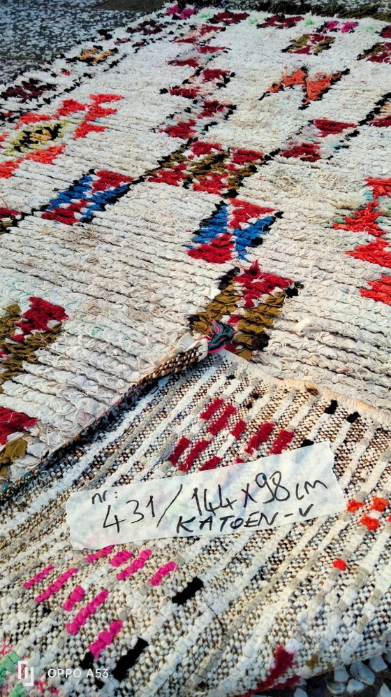 Image 1 of Handgeknoopt Berber kleed wol 144x98cm