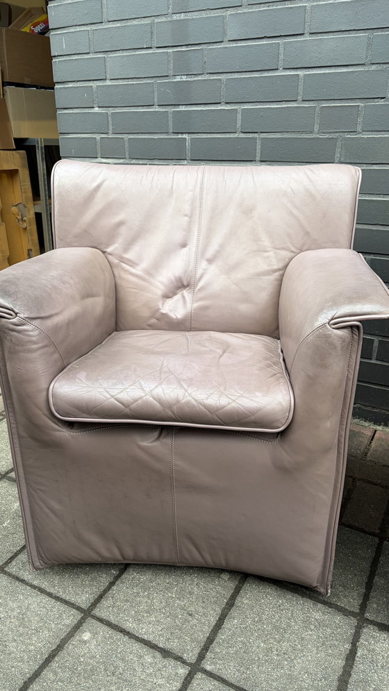 Image 1 of B&amp;B Italia poltrona pelle 3X Afra Tonia Scarpa