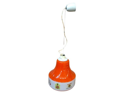 Image 1 of Vintage 1970s Space Age Chandelier - Orange and White - Scotch Whisky Design