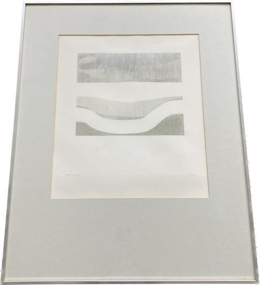 Grabado de Heinz Reijnders Wave II