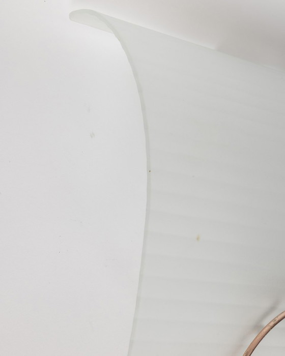 Image 1 of  Pagina 1 di 9 Coppia di lampade da parete vintage anni '80 in vetro decorato di design italiano