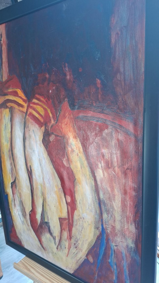 Image 1 of Kees van de Wal - Complete Series of 6 Large Abstract Paintings