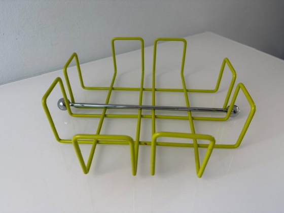 Porte-serviettes Design Rétro Vert Citron Acier Fil – Accessoires de table (photo 9 of 20)