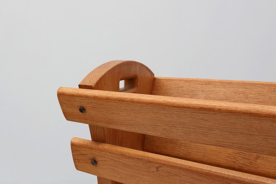 Image 1 of Portariviste di metà secolo in rovere pieno, Francia 1960