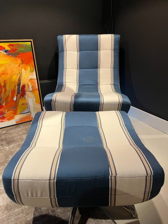 Image 1 of 1x Draaifauteuil + hocker