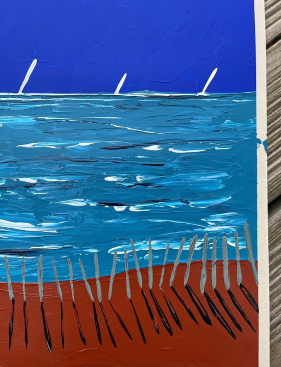 Image 1 of Acrylic knife on natural paper.  Format 30x21 cm.