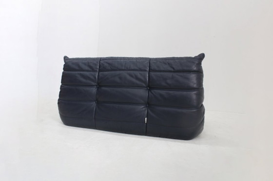 Vintage Togo Ligne Roset 2-Seater Sofa Leather Michel Ducaroy 1990s – 2 seaters (photo 7 of 9)