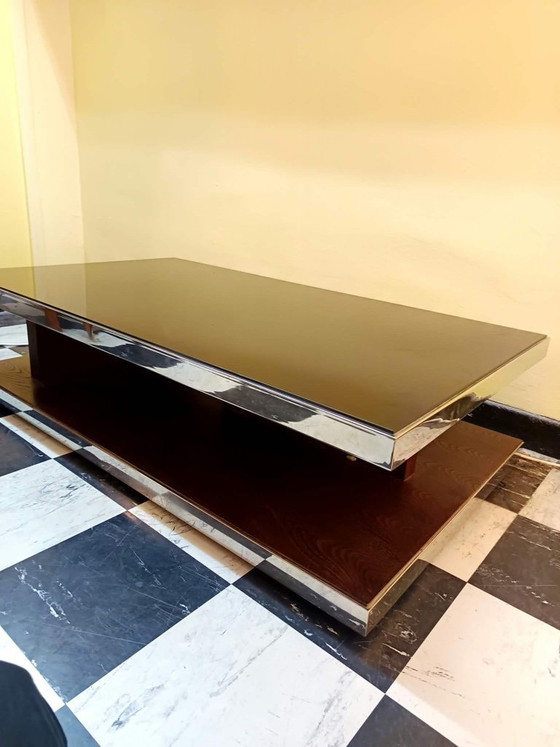 Designer Couchtisch Glas und Chrommetall – Couchtische (photo 6 of 13)