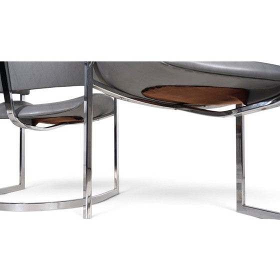 Set van 4 eetkamerstoelen van Vittorio Introini voor Mario Sabot, 1970 – Leather (photo 10 of 19)