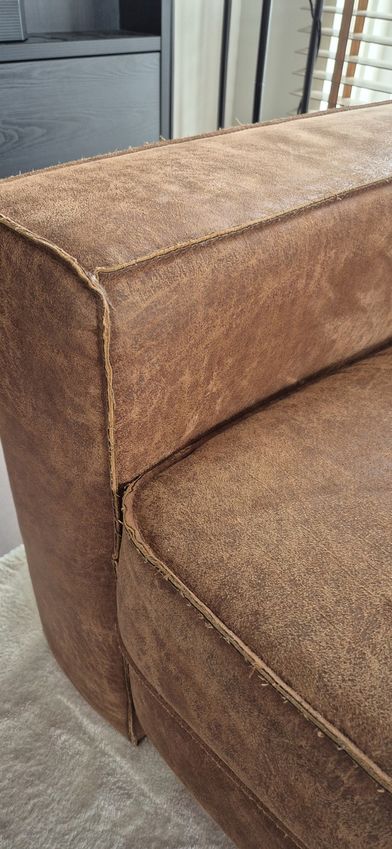 Image 1 of Canapé en cuir 2 et 2 places et demie