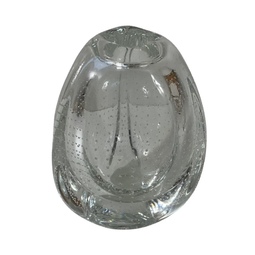 Floris Meydam - Glasunie Leerdam - Vase with encapsulated bubbles - Model ‘Beukennootje’ / Beechnut (Small) - Encapsulated bubbl