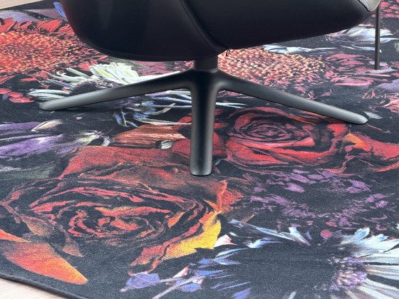 Image 1 of Sillón giratorio Leolux Hilco piel Ceras negra