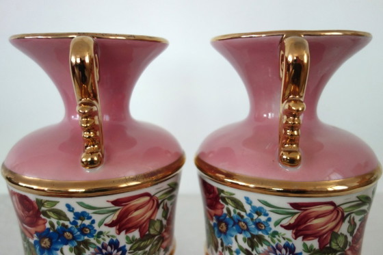 Paire de vases italien en céramique années 50 – le tre torri, Ceramic (photo 6 of 14)