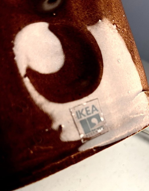 Unique small table lamp upcycled from a vintage IKEA vase | 1970s