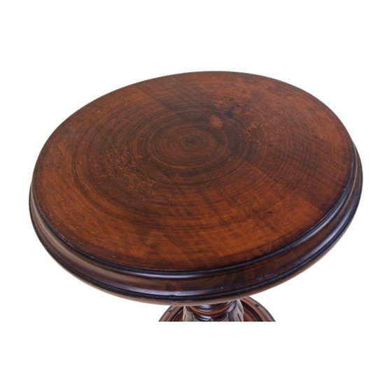 Image 1 of Antique English Mahogany Wooden plant Stand