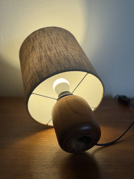 Image 1 of Lampada da tavolo vintage in teak di metà secolo, anni '60