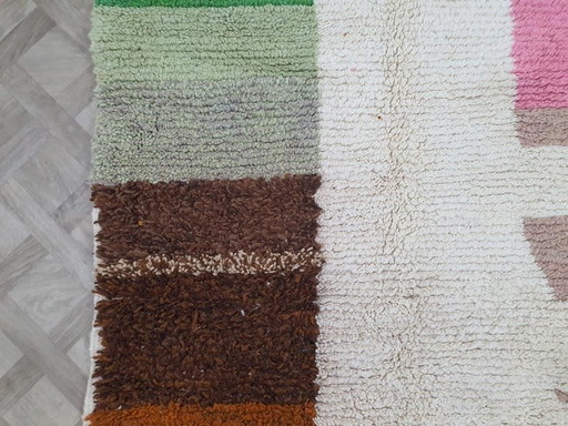 Auténtica alfombra marroquí de lana hecha a mano, tamaño 150/250 cm.