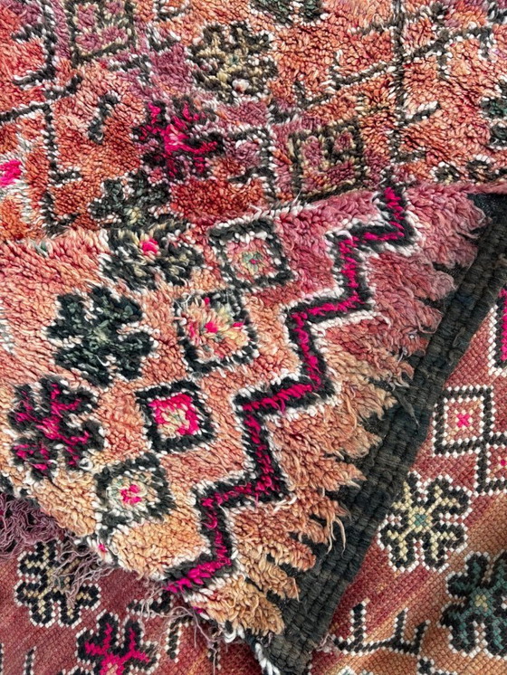 Image 1 of Rare Vintage Moroccan Boujad Rug 200 x 350 cm – Large Handwoven Berber Wool Carpet – Collector Piece