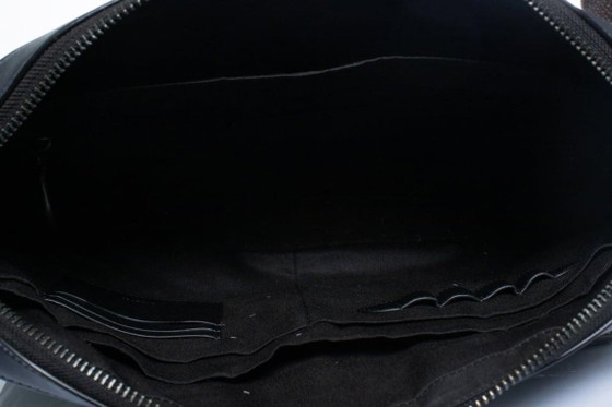 Image 1 of Coach, croc embossed laptop bag in blue