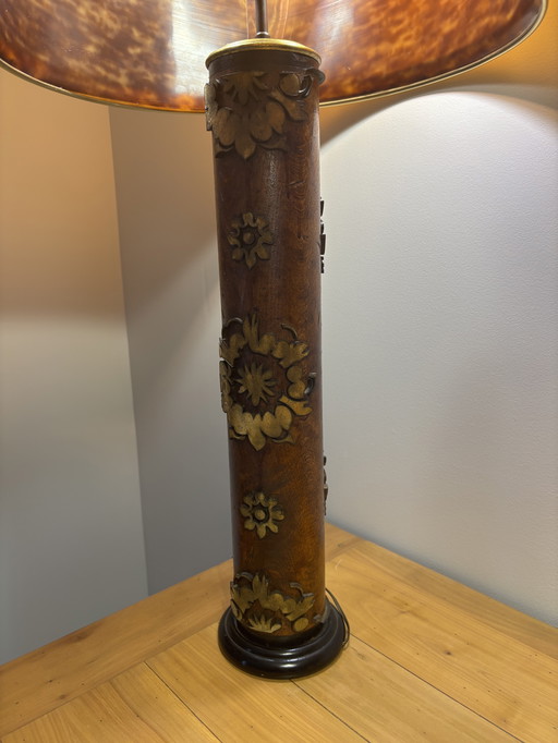 Lamp met drukrol, eind 19e eeuw