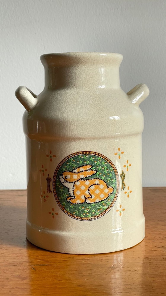 Image 1 of Vintage Taiwanese Ceramic Rabbit Vase