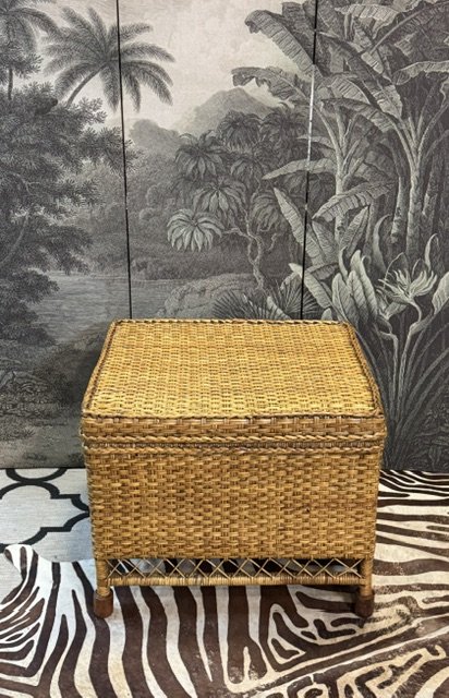 Image 1 of 2 Flamant Burmese Rattan Baskets, Side Tables, End Tables