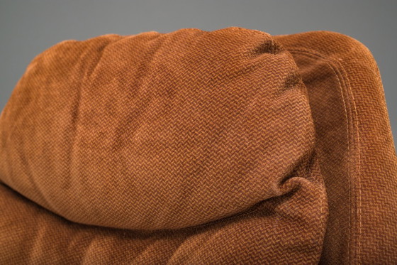 Image 1 of  Voorstellen P60 Leren Loungestoel van Vittorio Introini voor Saporiti, Italië, 1960