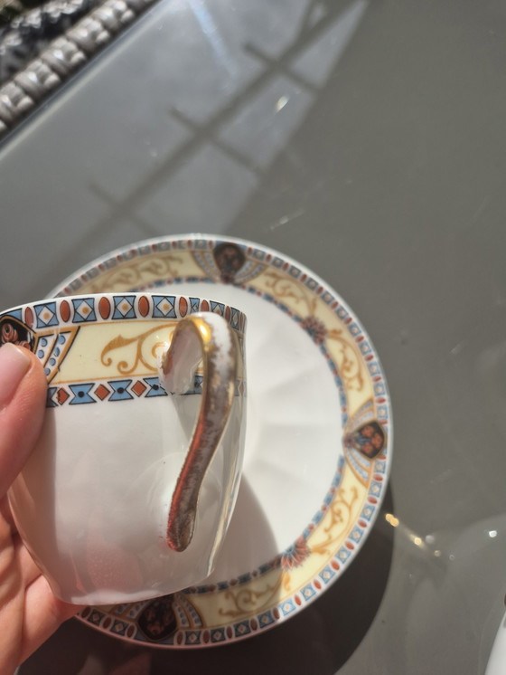 Image 1 of Set da caffè Art Deco Limoges - W.G. & Co - 1930 circa - Design orientalista - 25 pezzi